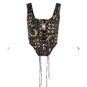 NWOT Selkie The Moon Quilt Duchess Corset